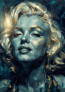 Marilyn Monroe Oil Painting Portrait