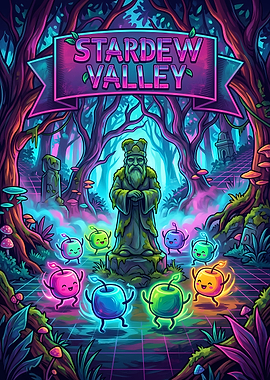 Stardew Valley Junimo Forest Scene