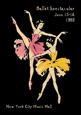 Vintage Ballet Spectacular Poster