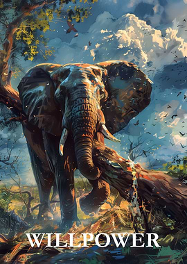 Elephant Willpower Art