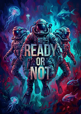 Ready or Not Underwater Divers Poster