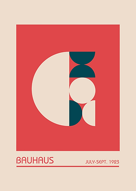 Bauhaus 1923 Geometric Poster