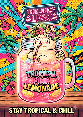 The Juicy Alpaca Tropical Pink Lemonade