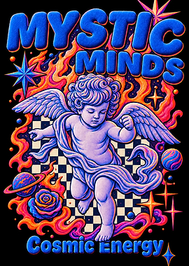 Mystic Minds Cosmic Energy Cherub Art