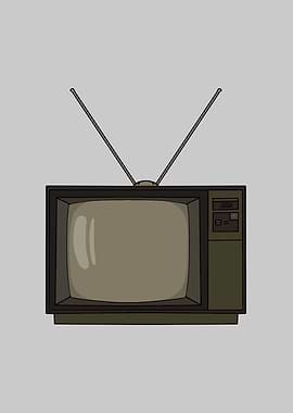 Vintage Retro Television Illustration