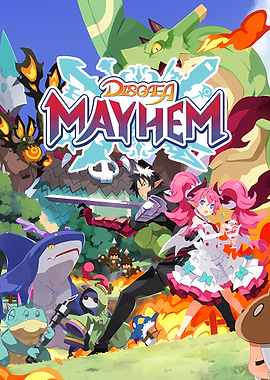 Disgaea Mayhem Anime Game Poster