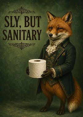 Sly But Sanitary Fox Portrait