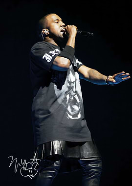 Kanye West Performing Live on Stage
