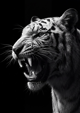 Diamond-Toothed Tiger Portrait