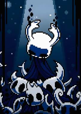 Hollow Knight Pixel Art Illustration