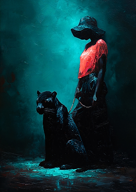 Panther on a Short Leash