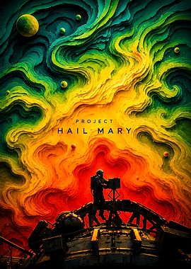 Project Hail Mary Space Poster