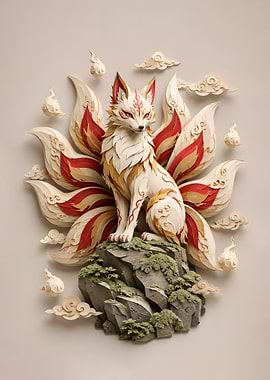 Mystical Kitsune Spirit Fox