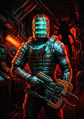 Isaac Clarke in Dead Space