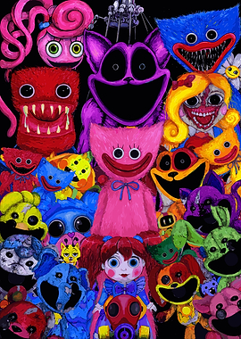 Poppy Playtime Character Collage
