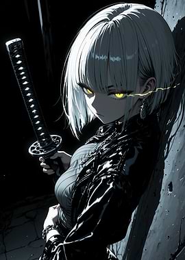 Anime Girl with Katana