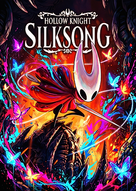 Hollow Knight Silksong Hornet Poster