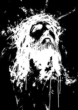 Abstract Jesus with Crown of Thorns