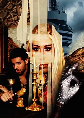 Drake Surreal Collage Art