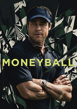 Moneyball Movie Poster Featuring Brad Pitt