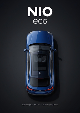 NIO EC6 Top View Advertisement