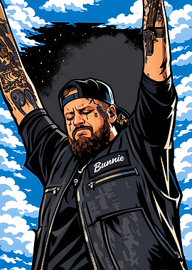 Jelly Roll Portrait Illustration