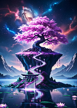 Enchanted Cherry Blossom Island
