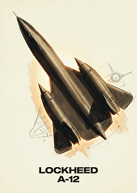 Lockheed A-12 Oxcart Technical Sketch