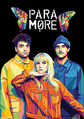Paramore WPAP Pop Art Portrait