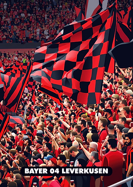 Bayer 04 Leverkusen Soccer Fan Crowd