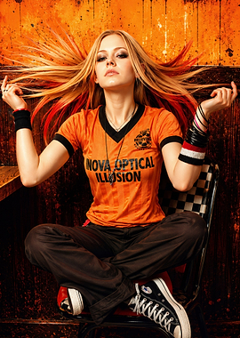Avril Lavigne Pop Punk Portrait