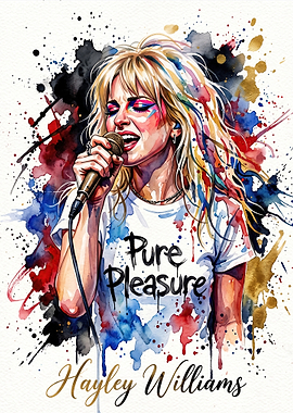 Hayley Williams Watercolor Portrait