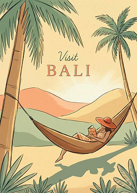 Visit Bali Travel Poster