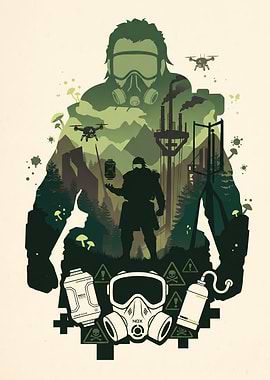 Caustic Apex Legends Minimalist Poster
