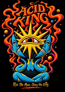 Acid King Psychedelic Surrealist Art