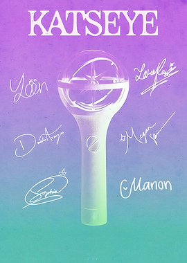 KATSEYE Official Lightstick Poster