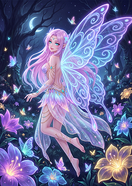 Enchanting Fairy in Magical Forest