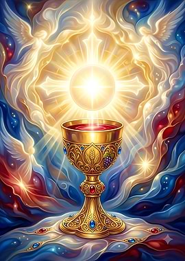 Eucharistic Chalice with Divine Light