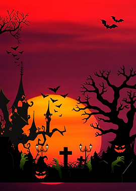 Spooky Halloween Art