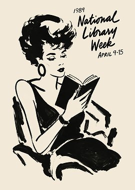 1989 National Library Week Poster