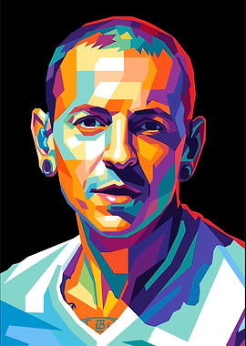 Chester Bennington Pop Art Portrait