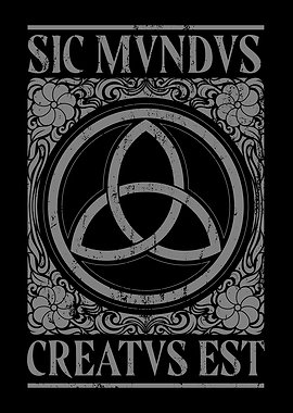 Dark Triquetra Sic Mundus Creatus Est