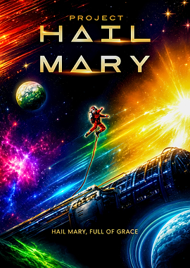 Project Hail Mary Space Poster