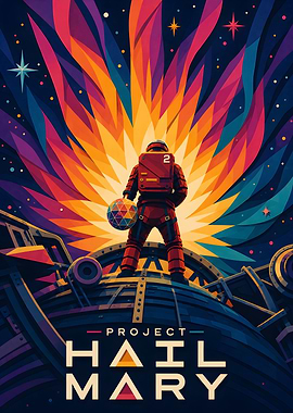 Project Hail Mary Space Poster