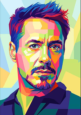 Robert Downey Jr. WPAP Pop Art