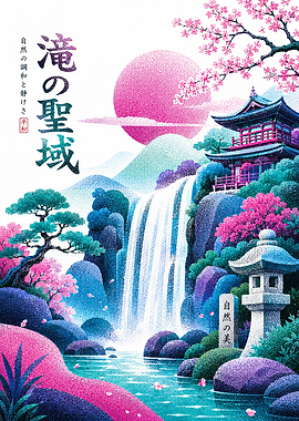 Serene Waterfall