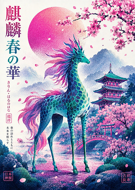Mythical Kirin Cherry Blossom Spring