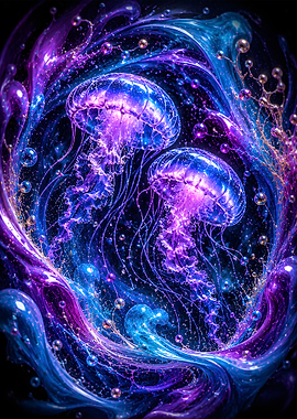 Ethereal Jellyfish Duo