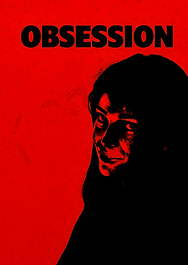 Obsession Red and Black Poster