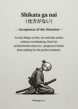 Shikata Ga Nai Samurai Poster